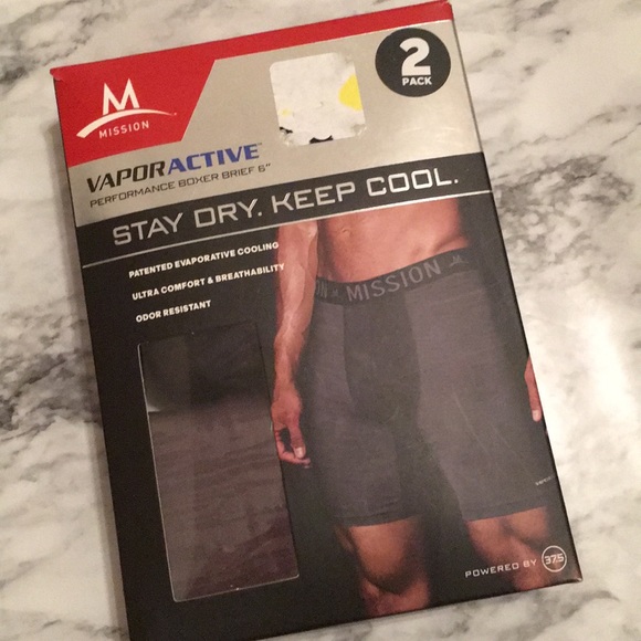 Mission Underwear & Socks Mission Vaporactive Performance Boxer